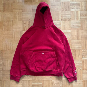 Vintage Nike Team Canada Basketball Pocket Swoosh Hoodie Size Large
